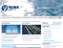 Tablet Screenshot of niwa.co.nz